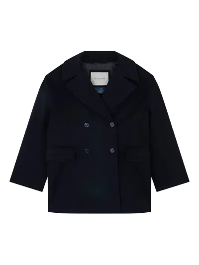Paul & Shark Double-breasted Cashmere Caban In Blue