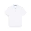 Paul & Shark Double Mercerised Cotton Jersey Polo Shirt With Shark Fin Embroidery In White