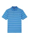 Paul & Shark Double Pique Cotton Pole Lines In Blue