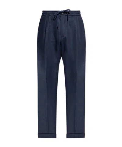 PAUL & SHARK WOOL BLEND STRAIGHT-LEG TROUSERS