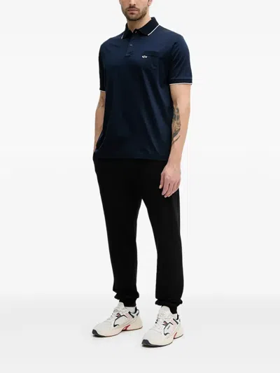 Paul & Shark Drawstring Cuffed Track Pants In Black