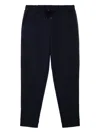 Paul & Shark Drawstring Cuffed Trousers In Blue