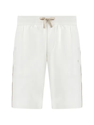 Paul & Shark Drawstring Shorts In White