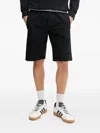 Paul & Shark Drawstring-waist Side-pocket Shorts In Black