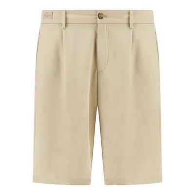 Paul & Shark Buttoned Bermuda Shorts In Neutral