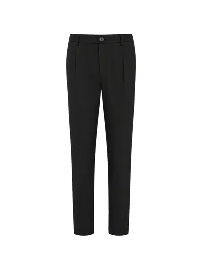 Paul & Shark Dynamic Pleated Chino Trousers In Blue