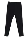 Paul & Shark Elastic-waistband Trousers In Black