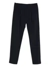 Paul & Shark Elastic-waistband Trousers In Black