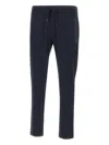 Paul & Shark Elasticated-waist Side-pocket Trousers In Blue