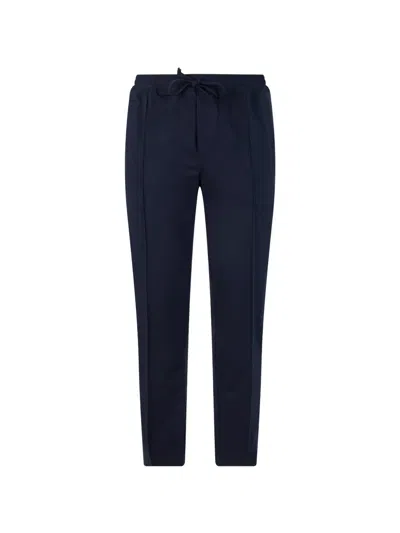Paul & Shark Elasticated-waistband Skinny Trousers In Blue
