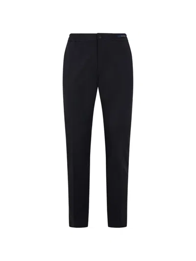Paul & Shark Elasticated-waistband Skinny Trousers In Blue
