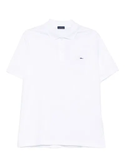Paul & Shark Embroidered Cotton Polo Shirt In White