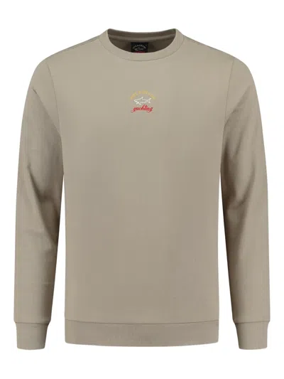 Paul & Shark Embroidered Crew-neck Sweatshirt In Multi