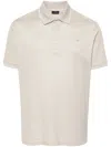 Paul & Shark Embroidered-logo Polo Shirt In Neutrals