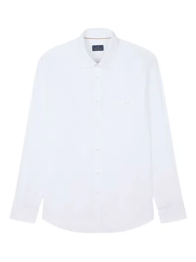 Paul & Shark Embroidered-logo Shirt In White