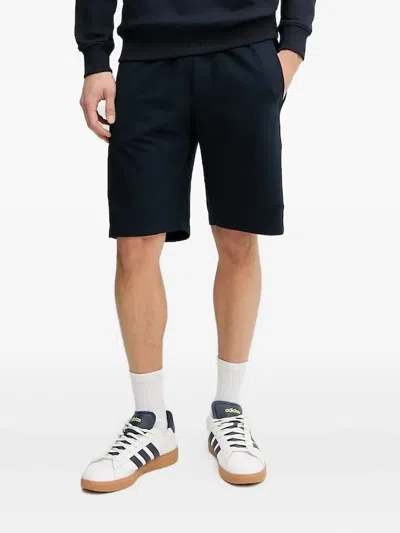 Paul & Shark Embroidered-logo Shorts In Blue