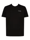 Paul & Shark Embroidered Logo Crew Neck T-shirt In Black