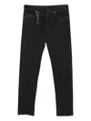 Paul & Shark Embroidered Star-charm Jeans In Black