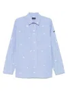 Paul & Shark Striped Shirt Featuring Chest Pocket In Blue