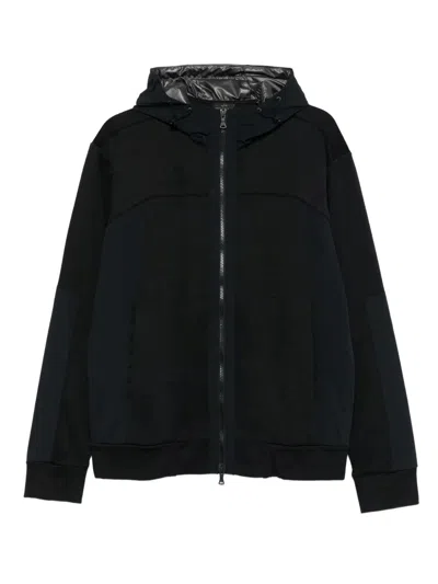 PAUL & SHARK COTTON AND NYLON ZIP-UP HOODIE