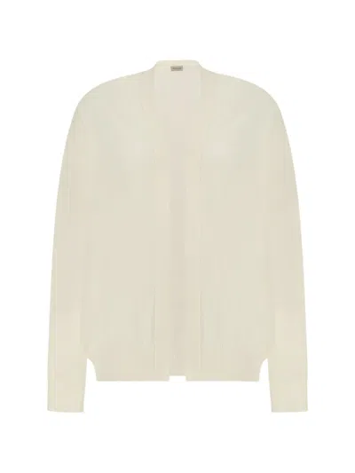 Paul & Shark Fine-knit Cardigan In Neutrals