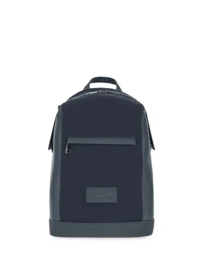 Paul & Shark Firenze Leather Suede Backpack In Blue