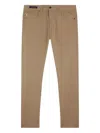 Paul & Shark Five-pocket Stretch Cotton Trousers In Brown