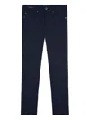 Paul & Shark Pantalone In Seta E Cotone Stretch Chino Silk In Blue
