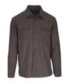 Paul & Shark Wool Blend Overshirt In Brown