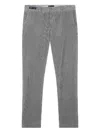 Paul & Shark Cotton Velvet And Cashmere Chino Pants In Gray