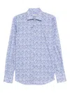 Paul & Shark Floral-print Shirt In Purple