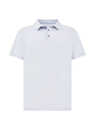 Paul & Shark Garment-dyed Polo Shirt In Blue