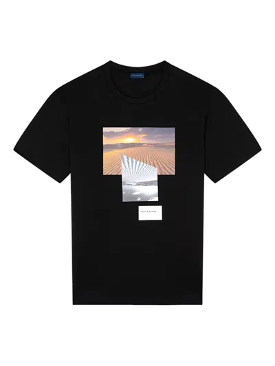 Paul & Shark Graphic-print T-shirt In Black