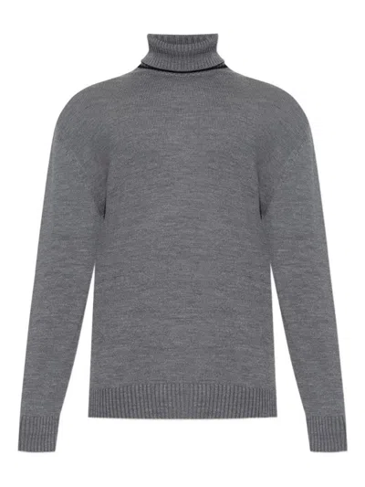 Paul & Shark Cozy Turtleneck Sweater Long Sleeves In Gray