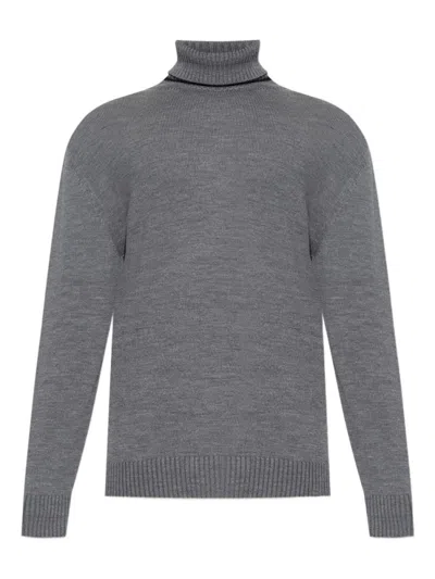 Paul & Shark Cozy Turtleneck Sweater Long Sleeves In Gray