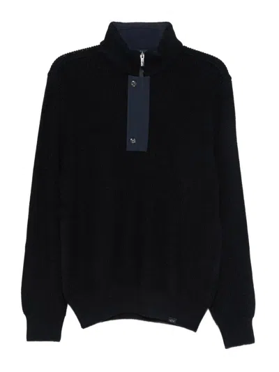 Paul & Shark Half Zip In Black