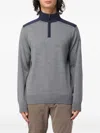 Paul & Shark Half Zip Knitwear In Gray