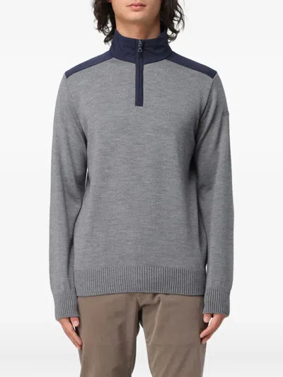 Paul & Shark Half Zip Knitwear In Gray