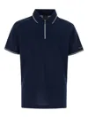 Paul & Shark Blue Short Sleeve Logo Polo In Blue