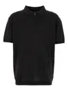 Paul & Shark Half-zip Polo Shirt In Black