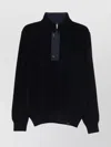 Paul & Shark High Collar Knitwear Featuring Button Detail In Black