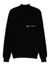 Paul & Shark High Collar Sweater With Pocket In Black