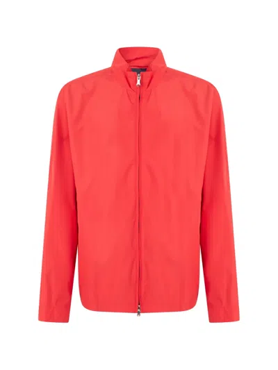 Paul & Shark High-collar Zip-up Jacket In Red