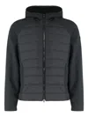 Paul & Shark Hooded Jacket Technical Fabric In Black