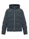 Paul & Shark Hooded Padded Jacket In Black