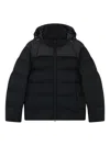 Paul & Shark Hooded Puffer Jacket In Black