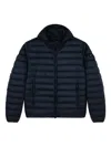 Paul & Shark Long-sleeved Down Jacket In Blue
