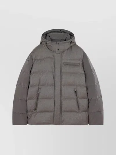 PAUL & SHARK HOODED QUILTED JACKET POCKETS