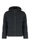 Paul & Shark Hooded Short Down Jacket In Black