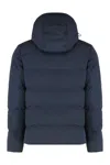 Paul & Shark Hooded Short Down Jacket In Blue